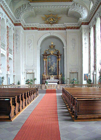 Schlosskirche Mannheim, Blick zum Altar