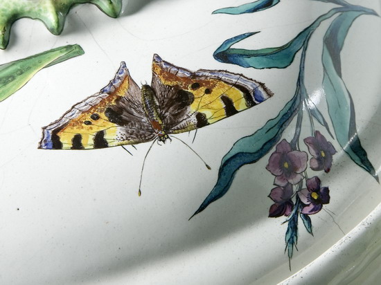 Schmetterling (Detail einer Terrine), Manufaktur Hchst, um 1750