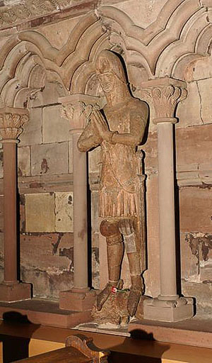 Die Grabfigur Herzog Bertholds von Zähringen, des Stadtgründers