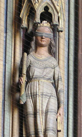 Synagoge, das Symbol der unterlegenen Judentums