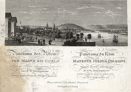 Panorama des Rheins von Mainz bis Coeln, Frankfurt am Main 1825