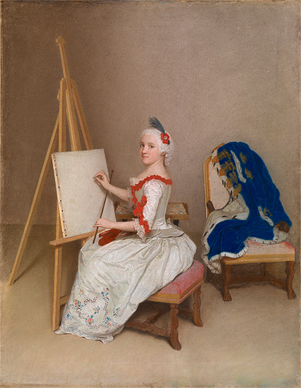 Jean-Étienne Liotard: Prinzessin Karoline Luise von Hessen-Darmstadt, 1745. © Staatliche Kunsthalle Karlsruhe 