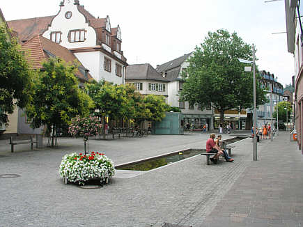 Blick vom Schlossplatz über die Marktstraße nach Osten