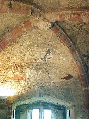 Storchenturm, Kreuzgewölbe im dritten Stockwerk