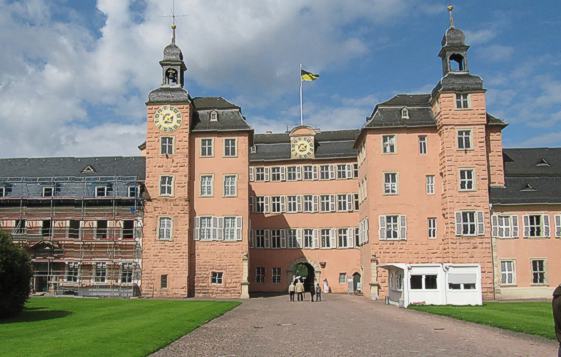 Schloss Schwetzingen, Ansicht der Vorderfront
