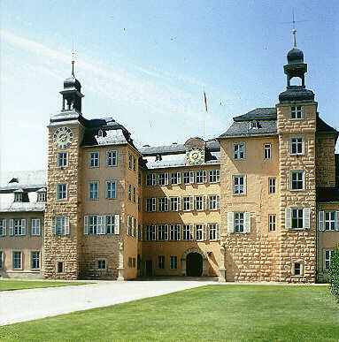 Schloss Schwetzingen, Baugeschichte:  Ostseite