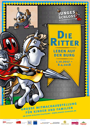 Plakatmotiv der Mitmachausstellung über die Ritter