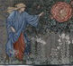 Edward Burne-Jones/ Morris & Co., Der Pilger im Garten oder Das Herz der Rose, Entwurf ca. 1890, gewebt 1901