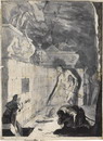 Saul spricht mit Samuels Geist bei der Hexe von Endor, um 1670