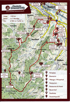 Karte des Oberkircher Brennersteins. Klicken für größere Ansicht