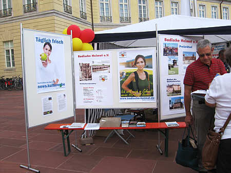 Der Stand der Badischen Heimat auf dem Museumsfest 2009 in Karlsruhe