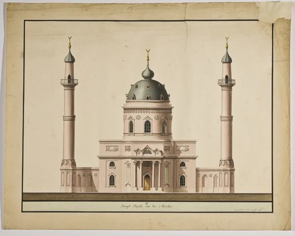 Moschee, Frontansicht 