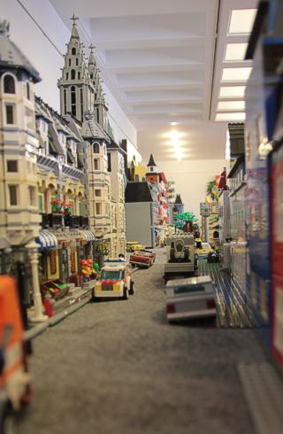 Blick in die Hauptstraße der Miniaturstadt Klötzingen