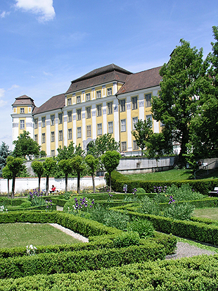 Schloss Tettnang, Gartenseitige Fassade.