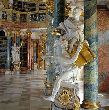 Bibliothekssaal des Klosters Wiblingen. Foto (c) ssg