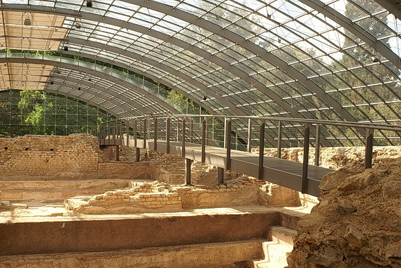 Badenweiler, Kurhaus mit Kurpark und Burgruine