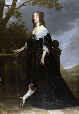 Gerrit van Honthorst: Elizabeth Stuart mit Hund. © ssg