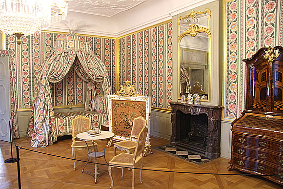Schlafzimmer des Kurfürsten Carl Theodor im Schloss Schwetzingen
