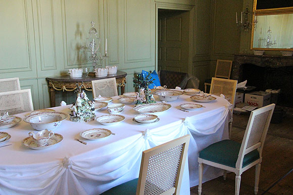 Speisezimmer der kurfürstlichen Familie im Schloss Schwetzingen
