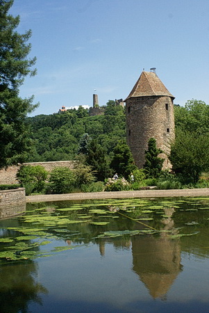 Weinheim, Schlosspark mit Burg Windeck