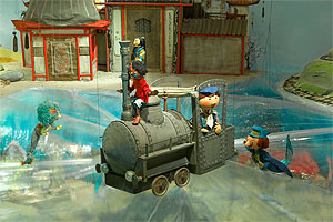 Jim Knopf und Lukas der Lokomotivführer aus der Augsburger Puppenkiste