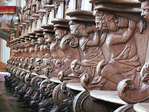 Barockes Chorgestühl von St. Magnus in Schussenried