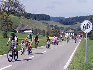 Frei Fahrt auf Straßen am Hochrhein: Slow up 2017
