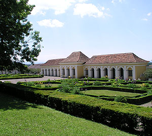 Garten bei Schloss Tettnang. 