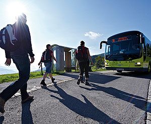 Für Wanderer ideal: Die Buslinien am See. Foto: Bodensee Ticket