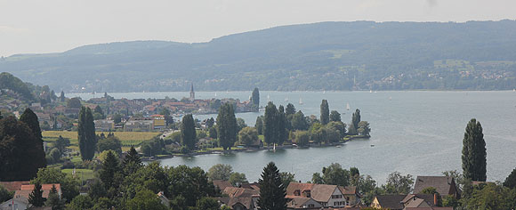 Ikonen mit hohem Gefühlswert: Schweizer Bodenseeufer von Schloss Arenenberg aus gesehen.