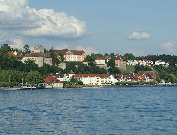 Meersburg, Panorama von der Seeseite