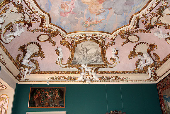 Stuckdekoration im fürstliche Appartement des Residenzschlosses Rastatt