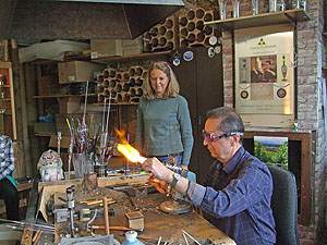 Die Wanderung führt zu einem der letzten Glasmacher in Altglashütten.
