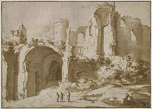 Römische Ruinen. Bartholomäus Breenbergh, um 1629. © Ville de Grenoble / Musée de Grenoble / J.L.Lacroix