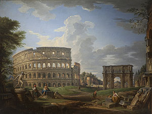 Ansicht des Kolosseums. Giovanni Paolo Panini. © Musée Thomas Henry, Cherbourg-en-Cotentin
