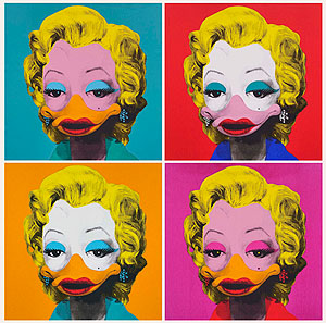 Marilyn Duckroe (nach Andy Duckhol). © interduck