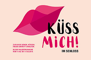 Emblem der Aktion "Küss mich! Im Schloss". © SSG