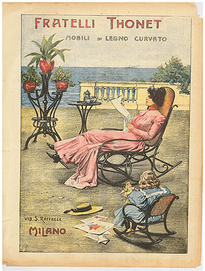 Plakat Fratelli Thonet, Mobili Di Legno Curvato