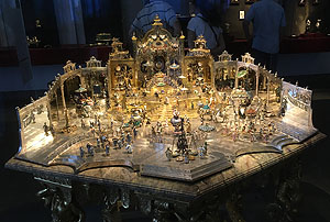 Geburtstagsempfang des Großmoguls Aureng Zeb. Johann Melchior Dinglinger, um 1700. Dresden, Schatzkammer