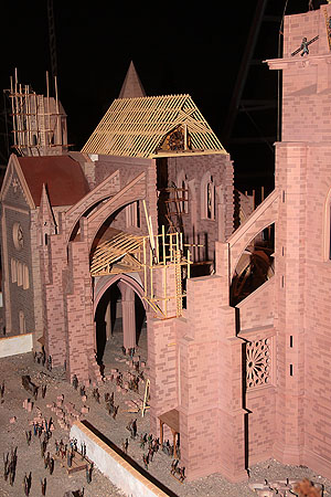 Modell des Freiburger Münsters im Bau. Freiburg, Stadtmuseum