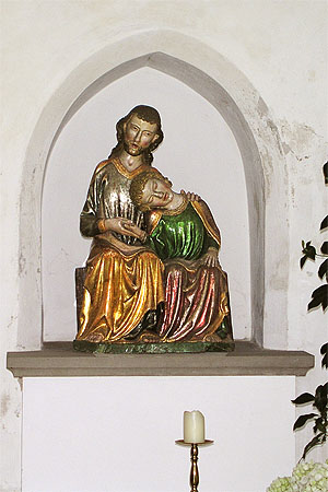 Christus-Johanns-Figur, um 1300. Klosterkirche Heiligkreutal