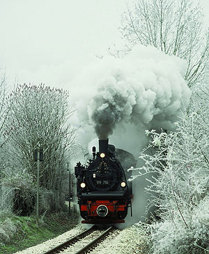 Das "Öchsle" in der winterlichen Landschaft. Foto: Stadt Ochsenhausen