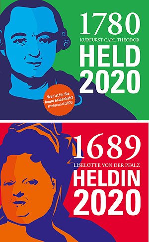 Helden-Aktion 2020: Motiv Kurfürst Carl Theodor und Pfalzgräfin Liselotte