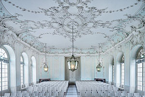 Schloss Schwetzingen: Mozartsaal im südlichen Zirkelbau. Foto: Günter Bayerl/SSG