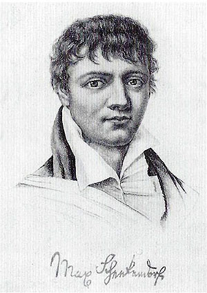 Max von Schenkendorf (1783 - 1817). Unbekannter Autor. Wikipedoia Commons, PD