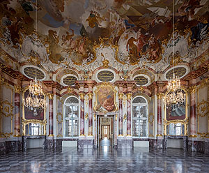 Marmorsaal des Bruchsaler Schlosses. Foto SSG/Dirk Altenkirch.