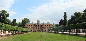 Schloss Favorite, Eingangsseite. Foto: kulturer.be