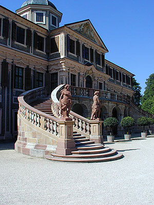 Schloss Favorite: Gartenseite. Foto: kulturer.be.