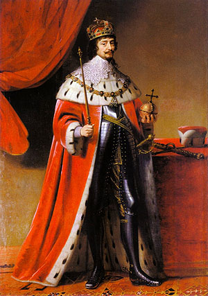 Kurfürst Friedrich V. als König von Böhmen. Gerrit van Hontorst, 1634. Kurpfalzisches Museum Heidelberg, Leihgabde des Minsísteriums für Wissnschaft und Kunst BW. Wikimedias Commons /PD.