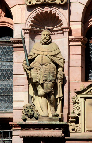 Sebastian Götz: Kurfürst Ludwig VI. am Friedrichsbau des Heidelberger Schlosses. Um 1604. Foto: kulturer.be